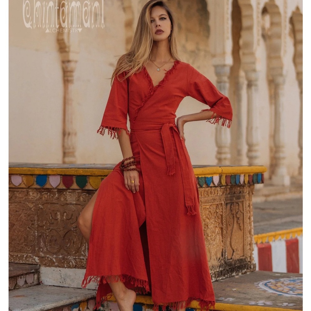 Women's Red Maxi Dress